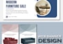 create modern, professional web banner design